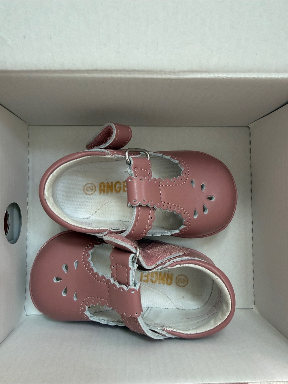 Angel Toddler Rose Pink T-Strap Mary Jane Shoes